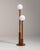 Mid 20th Century 20th Century France Rich Walnut Brown Double-Globe Floor Lamp For Sale - Image 5 of 8