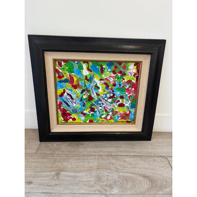 Abstract Original Abstract Painting in Vibrant Colors For Sale - Image 3 of 10