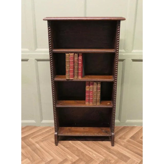 Oak Open Bookcase, 1900s For Sale - Image 3 of 8