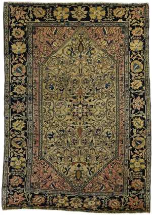 Antique Persian Sarouk Fereghan Rug