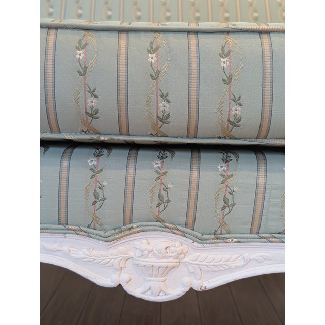 1940s Lovely French Style Ornate Settee/ Loveseat For Sale - Image 11 of 11