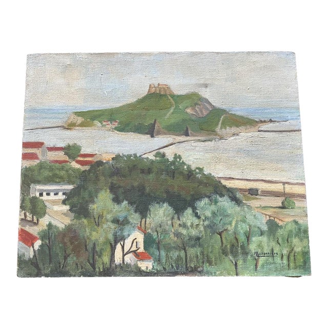 Vintage Original Painting From South of France For Sale