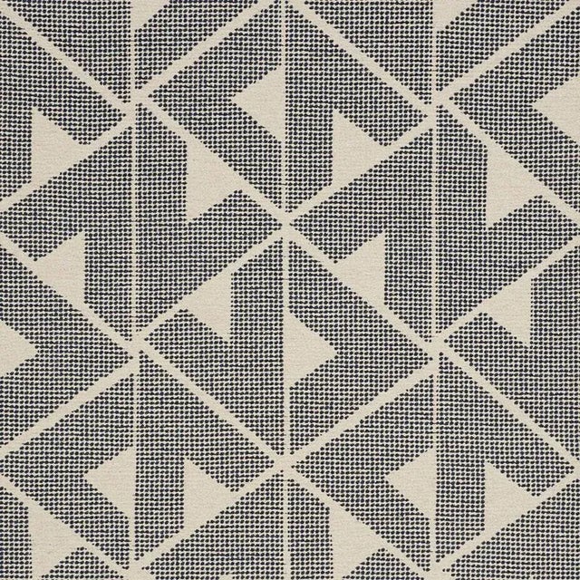 A handsome blend of linen, cotton and wool, this woven geometric pattern has lovely dimension, luxe texture and...