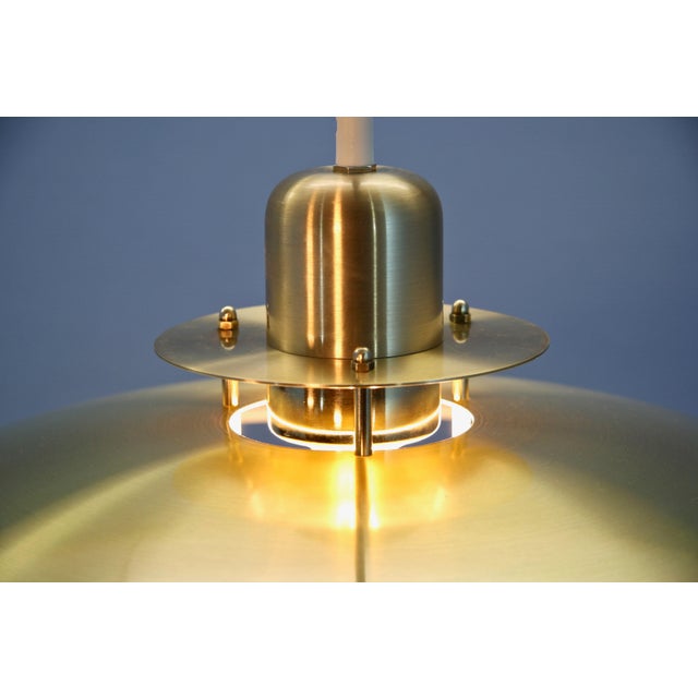 Danish Haning Lamp in Brass, 1980s For Sale - Image 6 of 7