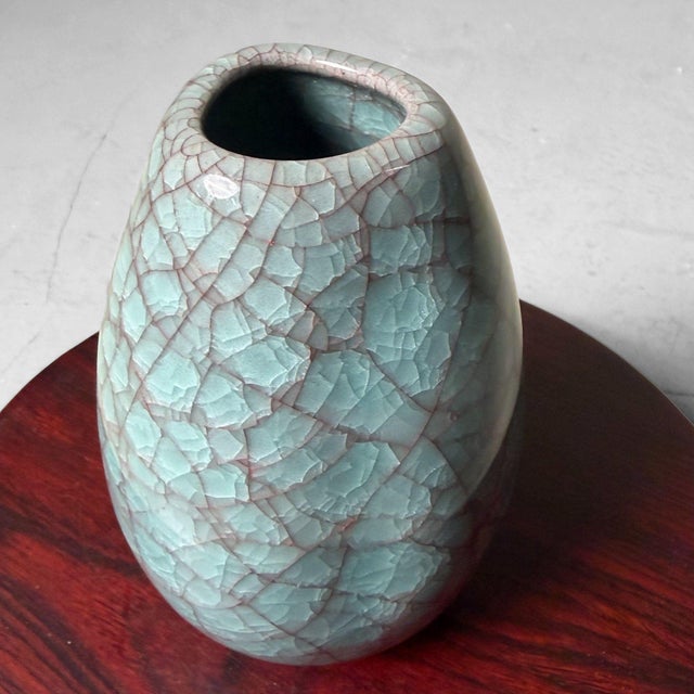 Mid-Century Modern Japanese Yaegasumi Ekubo Vase by Tachikichi, 1980s For Sale - Image 10 of 10