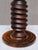 Sculptural Charles Dudouyt attributed Table Lamp in Oak and Linen, France, 1950s For Sale - Image 6 of 12