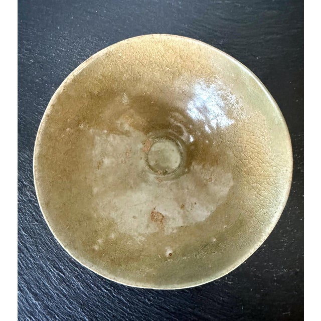 Celadon Ceramic Lotus Bowl Korean Goryeo Dynasty with Tomobako For Sale - Image 14 of 15
