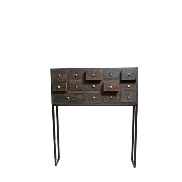 Metal 19th Century Cabinet for Paint Samples, 1880s For Sale - Image 7 of 10