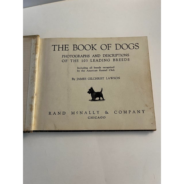 Wonderful small hardcover on dogs with photographs and descriptions of the 103 leading breeds by James Gilchrist Lawson....