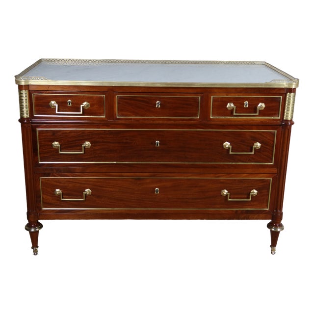 Louis XVI Chest of Drawers in Mahogany For Sale