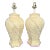 Pair of Vintage Ceramic Banana Palm Leaf Lamps For Sale