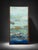Large Blue Green Textured Abstract Oil Painting For Sale - Image 4 of 5