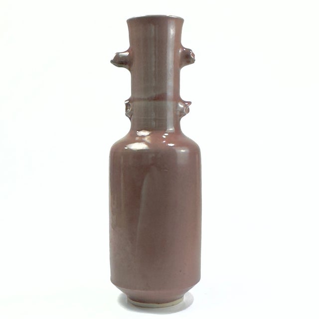 Mid-Century Modern Rare Artisanal Pottery Vase by Renowned Jamaican Ceramicist Norma Rodney Harrack, Signed For Sale - Image 3 of 14
