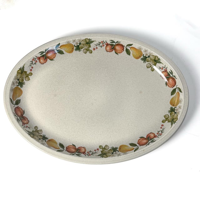 Late 20th Century Vintage Wedgwood Quince Large Oval Serving Platters, Pair For Sale - Image 5 of 6