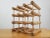 Vintage Jk Adams Wooden Expandable Wine Rack System 9 Bottle Oak Builders Rack For Sale - Image 9 of 9