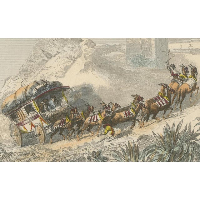 Rouargue Frères, Spanish Diligence Passing the Balaguer Pass, 1845, Engraving For Sale - Image 4 of 9