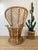 Vintage 1960s Rattan Italian Modern Peacock Chair Gio Ponti Style For Sale - Image 11 of 12
