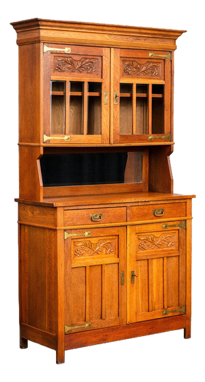 Art Nouveau Sideboard in Oak, Early 20th Century