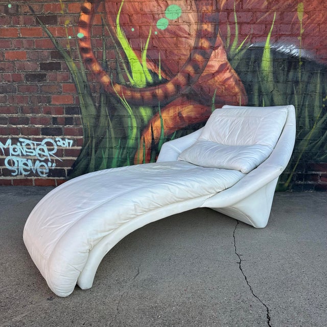 Rober Rougier Post Modern Chaise For Sale - Image 12 of 12