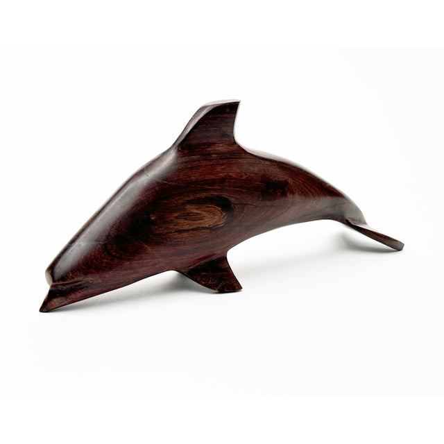 Contemporary Vintage Rosewood Fish Carving For Sale - Image 3 of 8