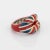 Contemporary Solange Azagury Partridge Union Jack Hot Lips Ring 5.5 Sterling Silver size 5.5 For Sale - Image 3 of 7