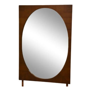 Walnut Mid-Century Modern Mirror by Dixie For Sale