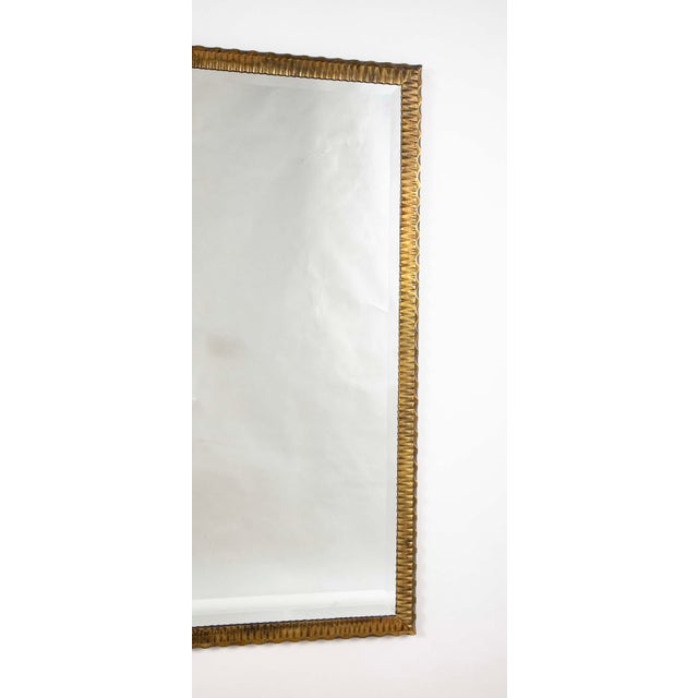French Art Deco Bronze Wall Mirror in the Style of Edgar Brandt, 1920's For Sale In New York - Image 6 of 14