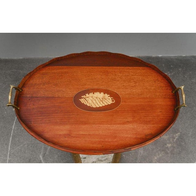Early 20th Century English Mahogany Tray For Sale - Image 5 of 14