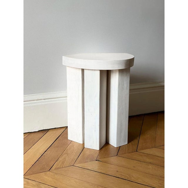 Birch Plywood and Reclaimed Wood Form Stool by Goons For Sale - Image 4 of 6