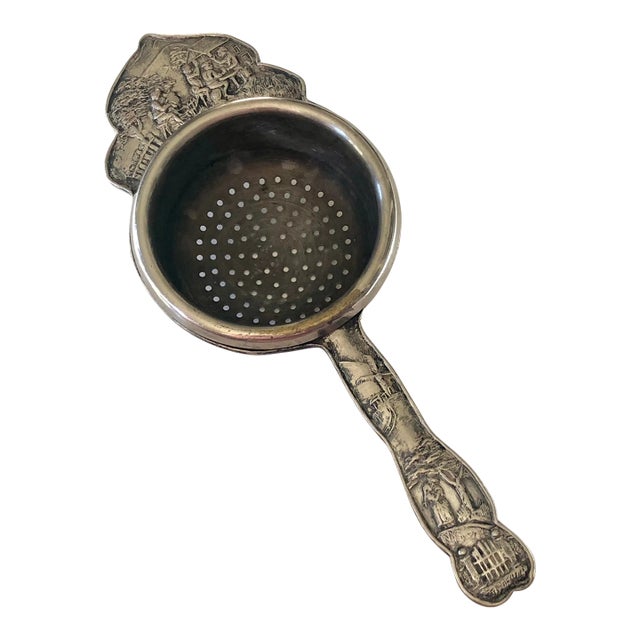 Dutch Embossed Tea Strainer For Sale