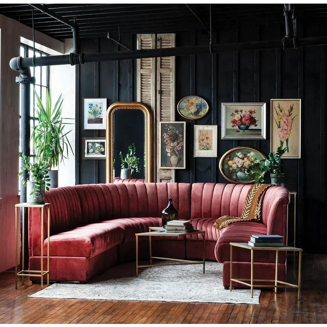 Not Yet Made - Made To Order Matthew Izzo Home Modular Sofa Seating Curved Piece. For Sale - Image 5 of 5