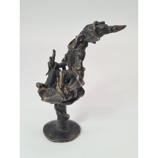 Antique Asian Metal Figurine, 1900 For Sale - Image 11 of 15