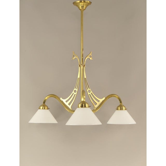 Chandelier from Wiener Werkstätte, 1920s For Sale - Image 9 of 9
