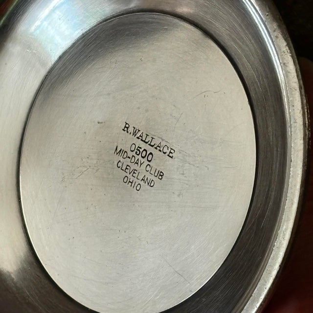 Wallace Silversmiths 1920s Rare Hotel Silver Caddy Torpedo Soda Bottle Holder, Mid-Day Club For Sale - Image 4 of 5