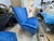 Blue 1950s Pair of Italian Modern Lounge Chairs For Sale - Image 8 of 12