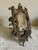 Victorian Antique Bronze Tabletop Picture Frame With Cupid and Harp For Sale - Image 3 of 9