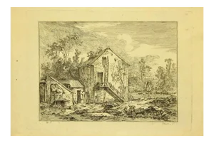 Baron De Thiers, Country Houses, Etching, 1760s