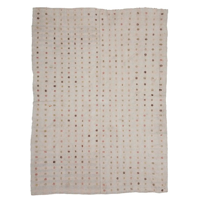 Textile Vintage Modern Kilim Rug- 6′5″ × 8′8″ For Sale - Image 7 of 7