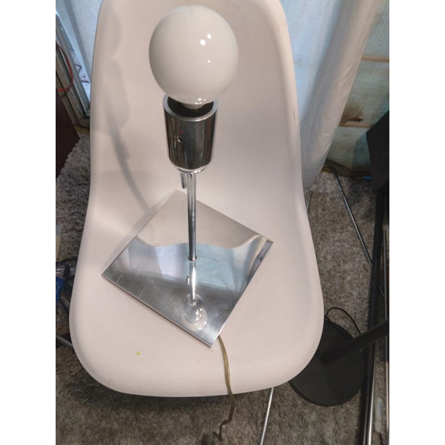 2008 Ron Rezek Artemide Large Polished Aluminum Bolo Lamp For Sale - Image 9 of 11