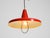Mid-Century Modern Italian Red Aluminum Pendant Lamp, 1950 For Sale - Image 10 of 18