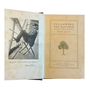 Mark Twain First Edition Following the Equator, a Journey Around the World
