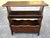 Nice vintage French wood book trough table with Fleur de lis design on sides!
