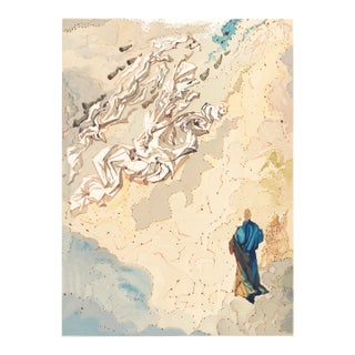 1963 Dalí Divine Comedy Engraving Paradis Chant 20 "Constellation Des Esprits Bénis" (Constellation of Blessed Spirits) For Sale