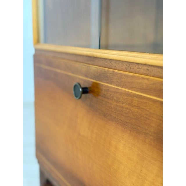 Wood Vintage Bar Display Cabinet For Sale - Image 7 of 12