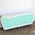 Postmodern 1980s Postmodern White and Turquoise Lacquer Laminate Waterfall Dresser For Sale - Image 3 of 13