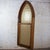 Early to Mid-20th Century Gothic Style Rustic Wood Window With Amber Dimpled Glass For Sale - Image 4 of 12