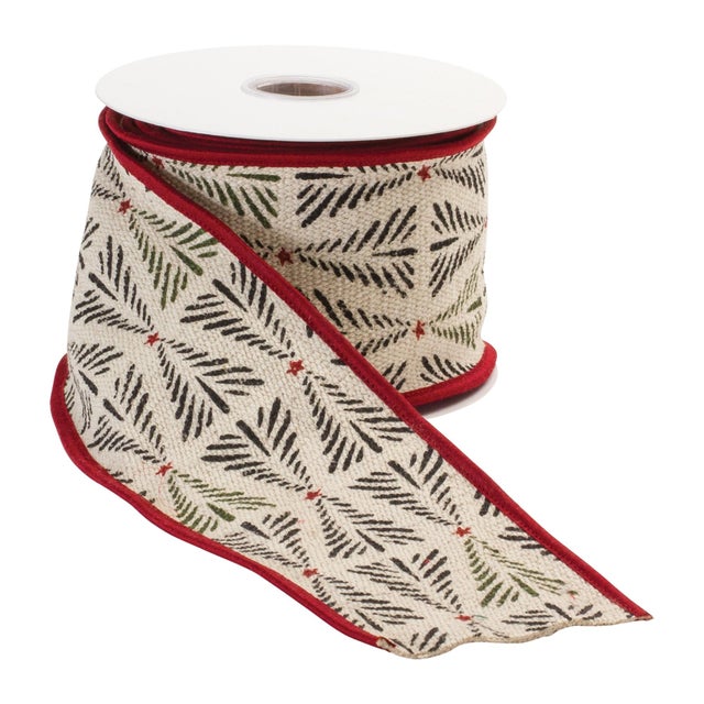 Bring a cozy, classic charm to your holiday decorating with our 4" x 5 Yds. Wired Cotton Ribbon in elegant black and...