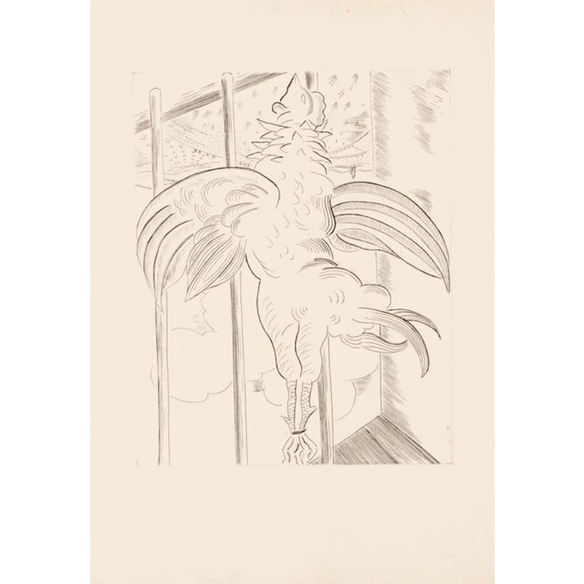 Jean Boudal, Lunch, Etching, Mid-20th Century For Sale - Image 3 of 3