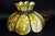 Avocado Antique Avocado Ceiling Light Shade With Slag Glass and Bronze Bands For Sale - Image 8 of 18