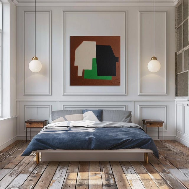 Bodasca, Abstract Minimalist Bound Forms, 2025, Acrylic on Canvas For Sale - Image 11 of 14